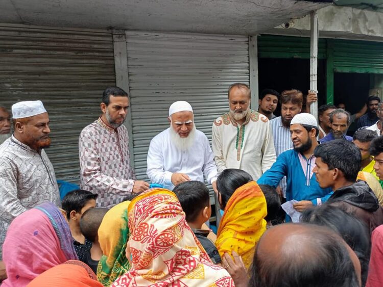 Relief distribution of Jamaat Ameer in Sylhet throughout the day